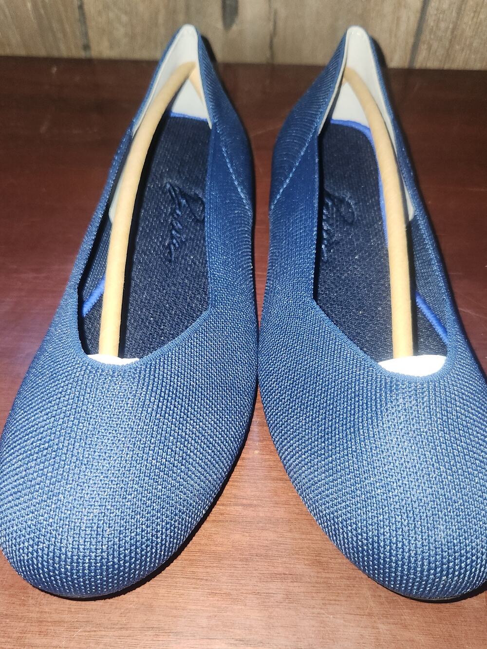 Bacia Navy Blue Knit Slip-On Sneakers Women's Size 9.5